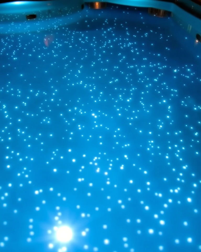fiber optic star lighting for luxurious pools