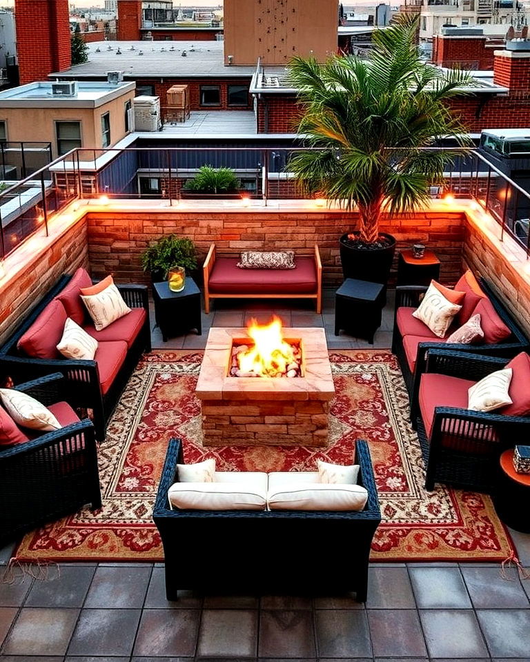 fire pit lounge
