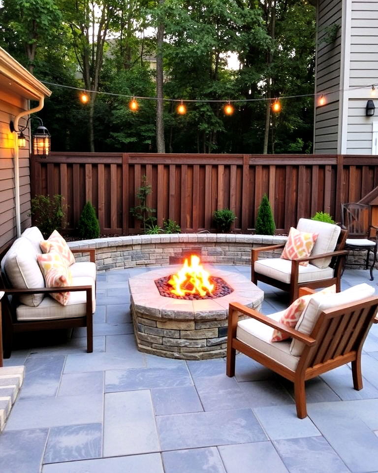 fire pit seating area