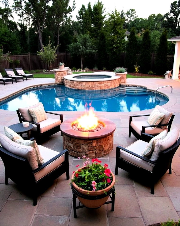 fire pit seating area