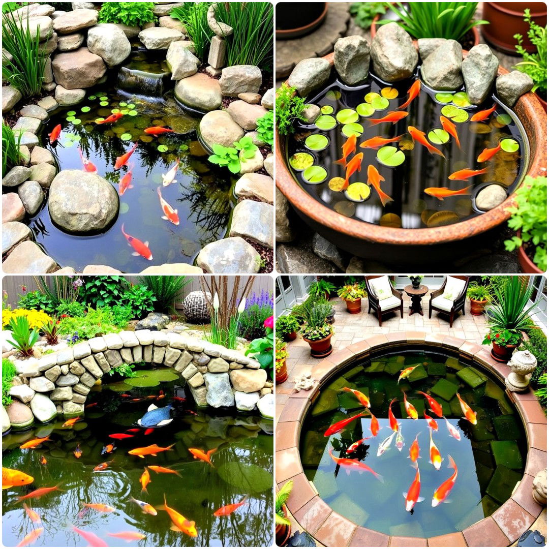 20 Fish Pond Ideas To Beautify Your Garden