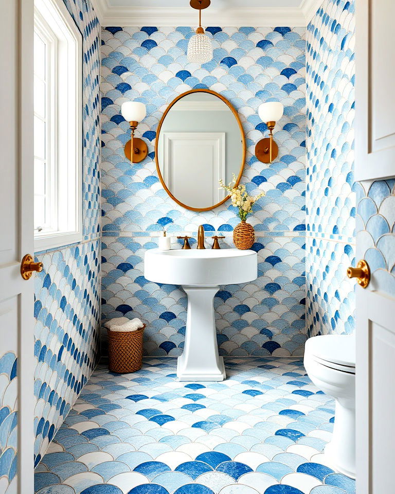 fish scale tiles