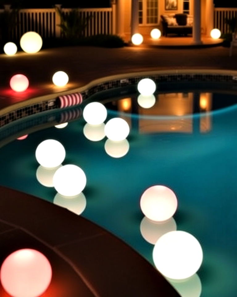floating orbs for contemporary pools