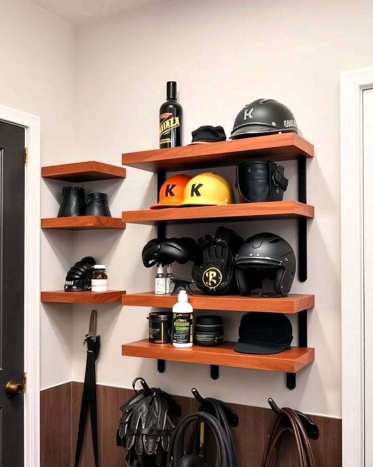 floating shelves for accessories