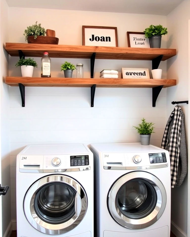 floating shelves for display and storage