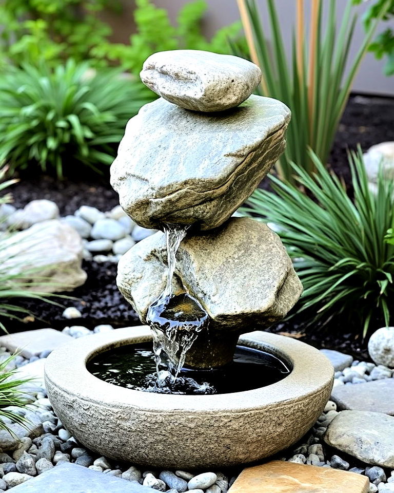 floating stone fountain