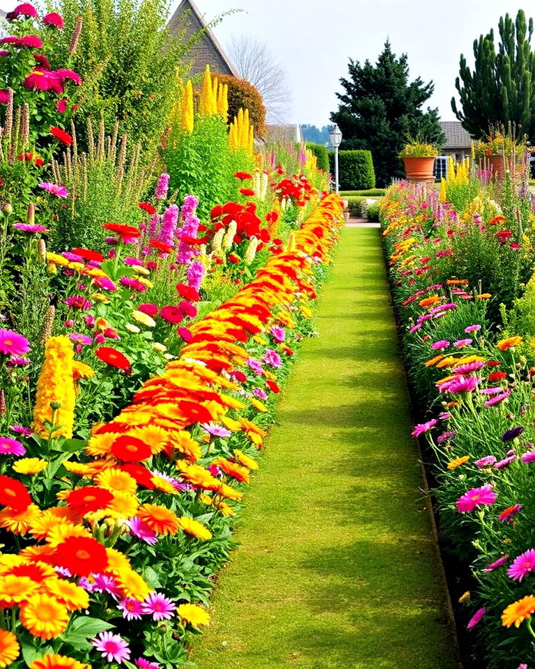 flower filled borders