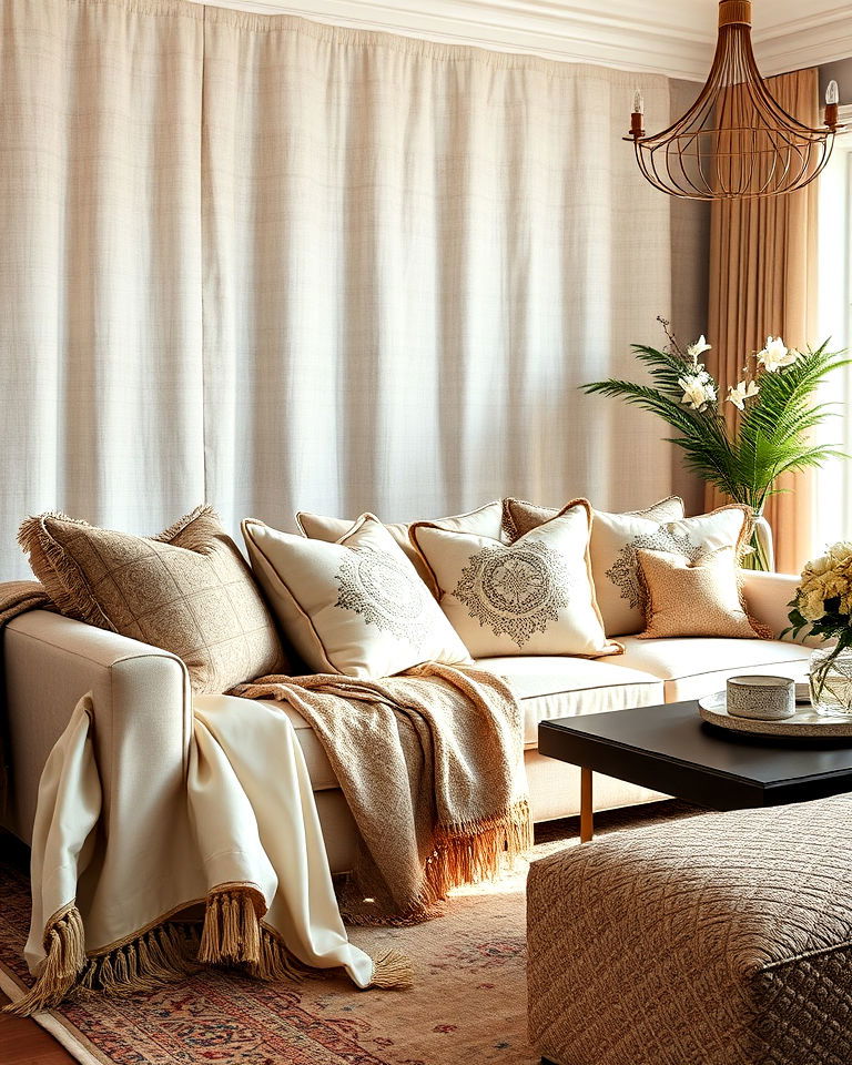 focus on layered textures