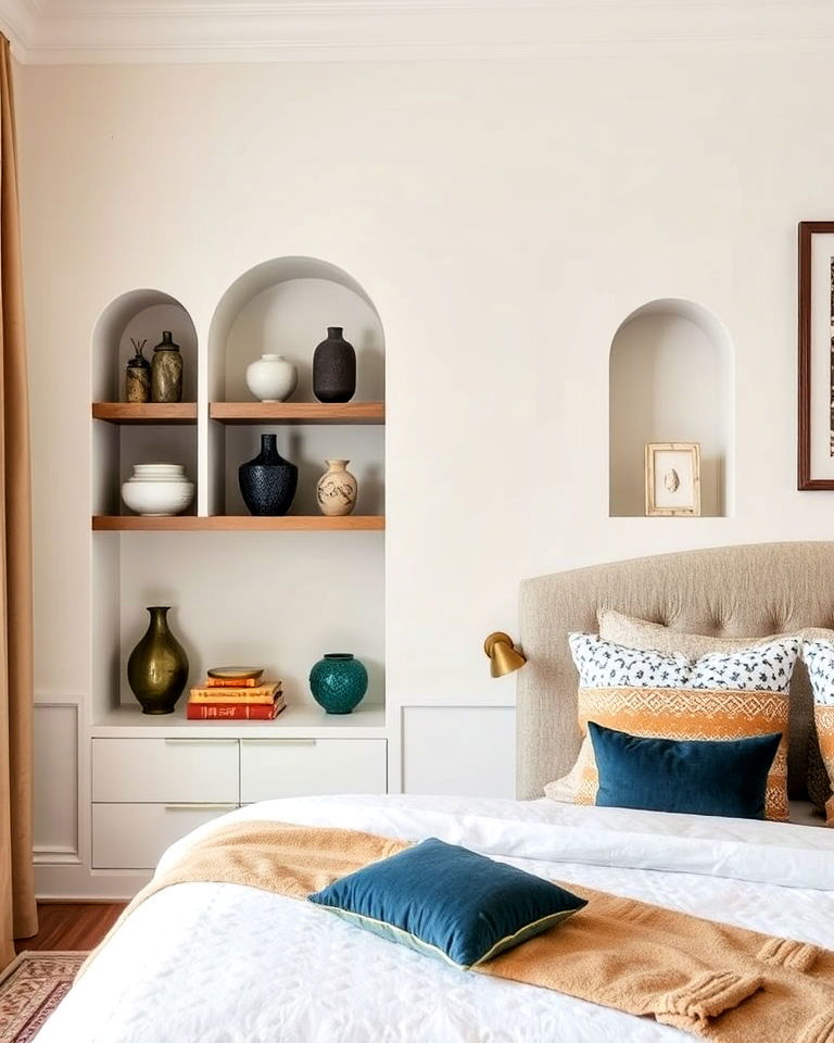 focus on niche shelving