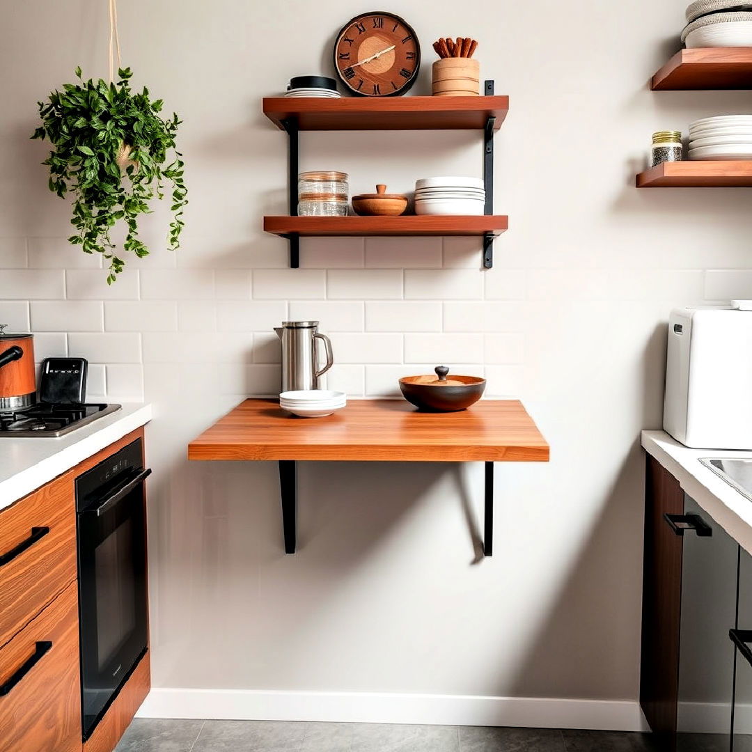 fold down table for versatility idea