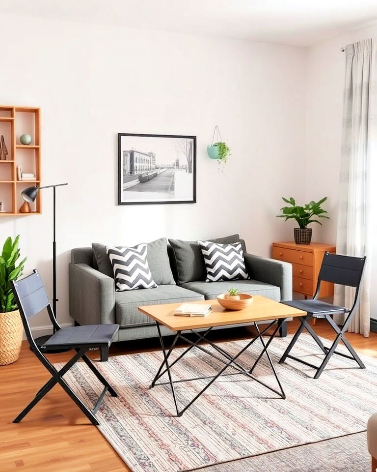 foldable furniture for flexibility