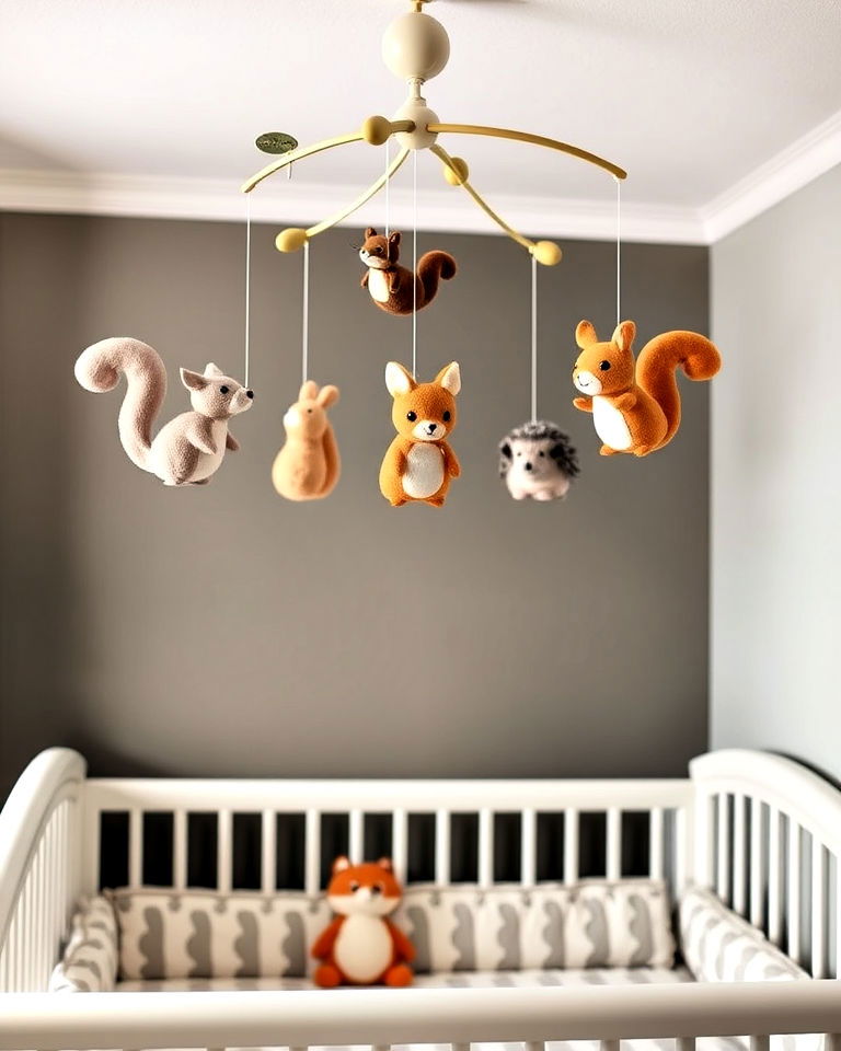 forest critter nursery mobiles