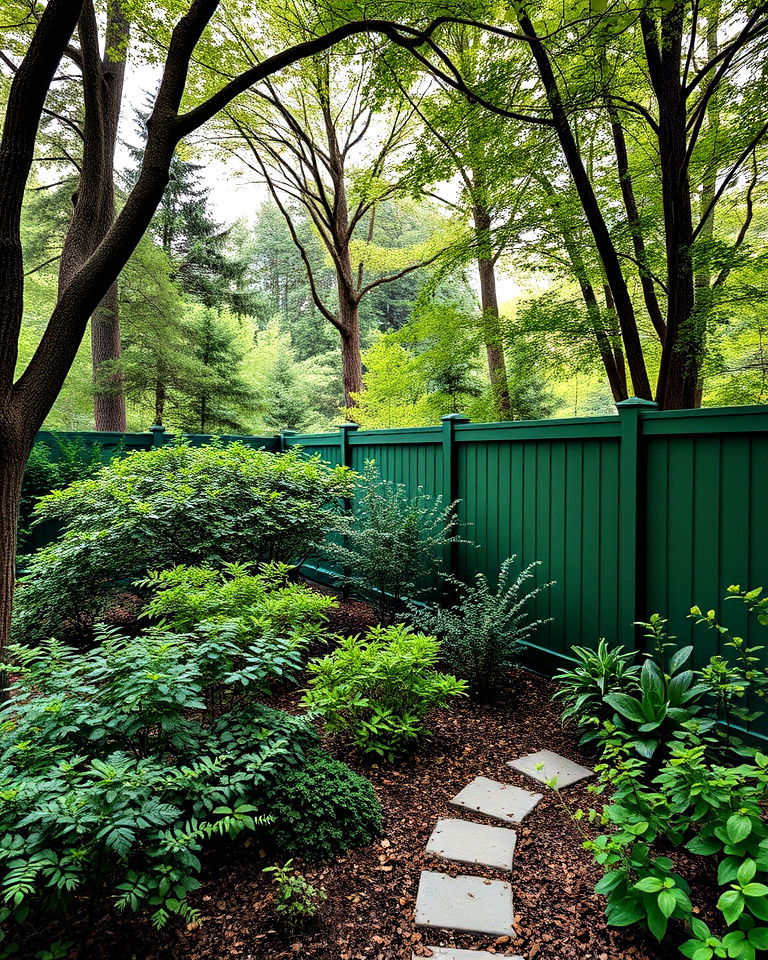 forest green fence design