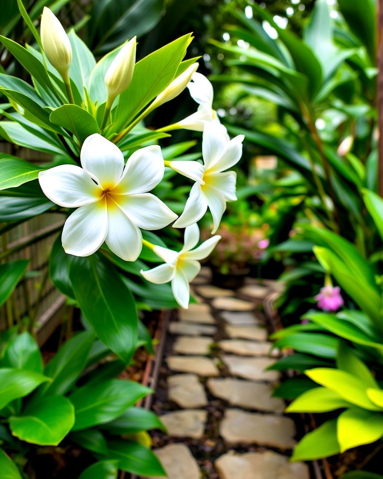 fragrant tropical blooms garden