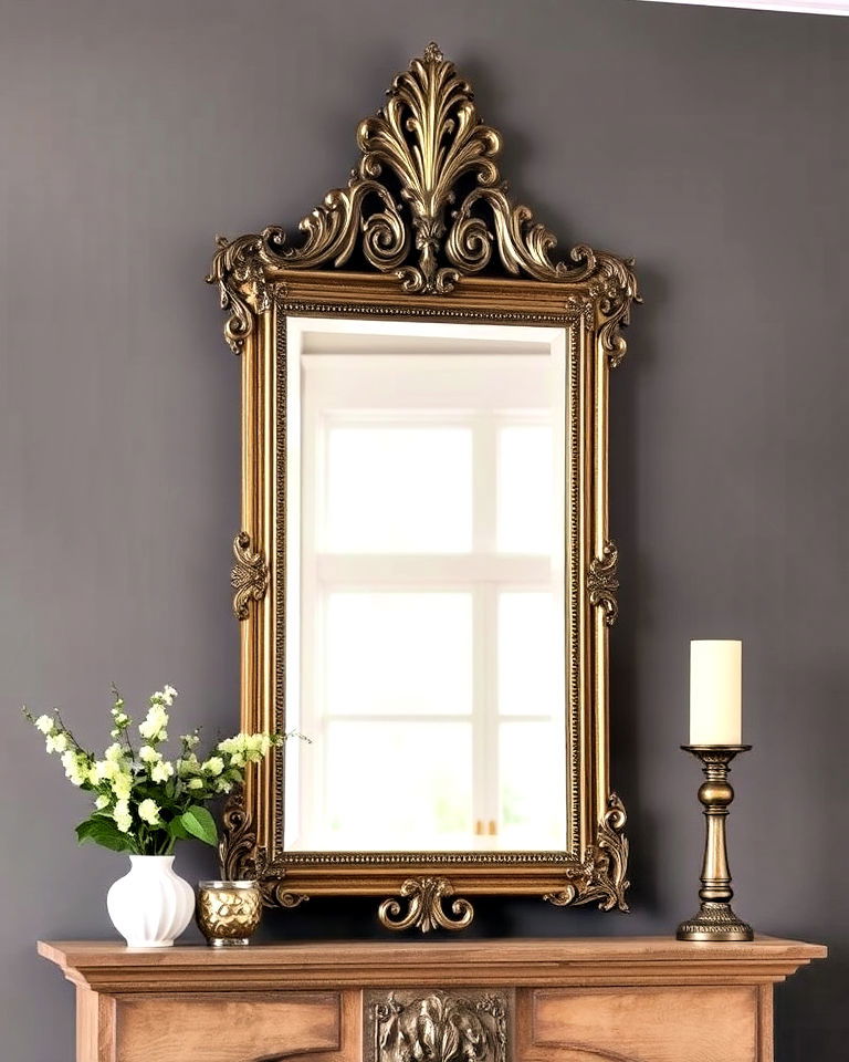 framed mirror as art