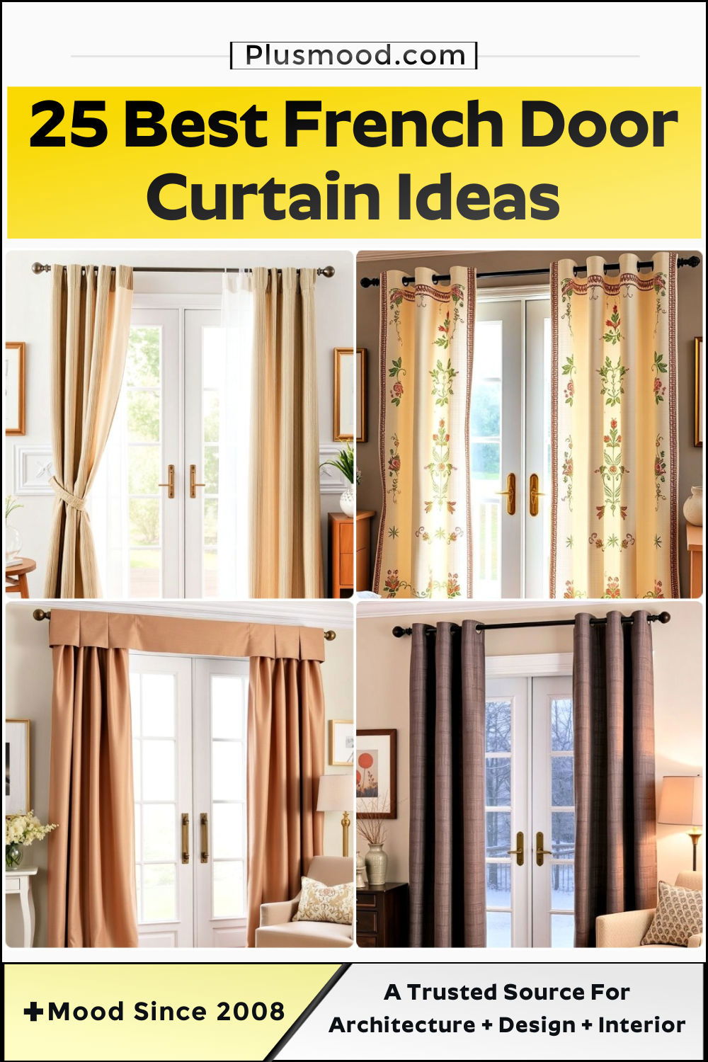 french door curtain ideas and inspiration