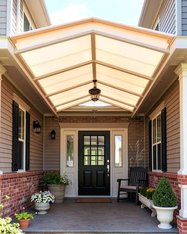 front porch custom canopy roof