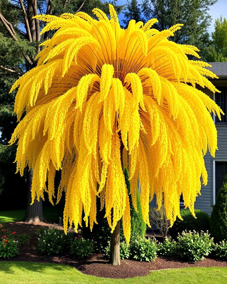 front yard golden rain tree