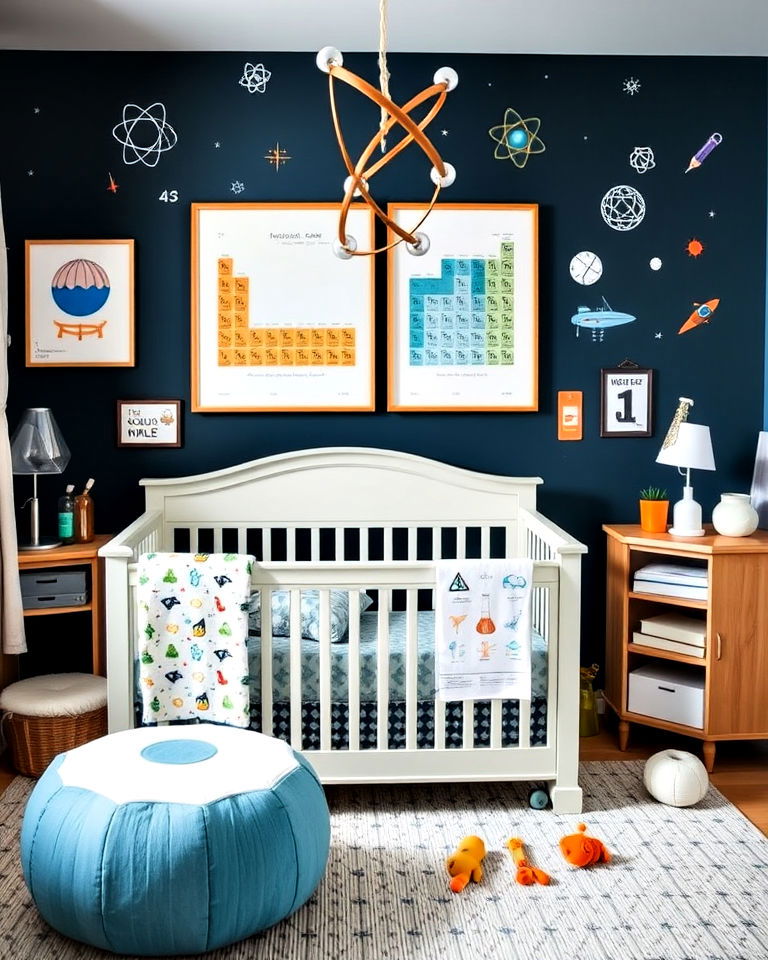fun little scientist lab themed nursery