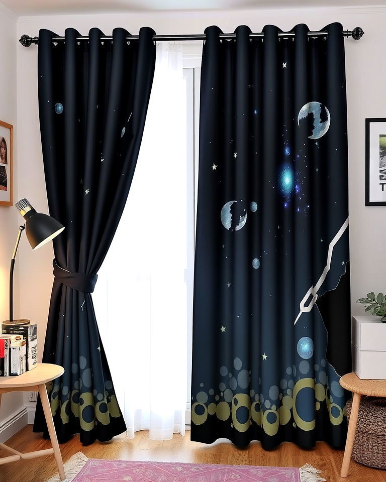 functional anime themed curtains
