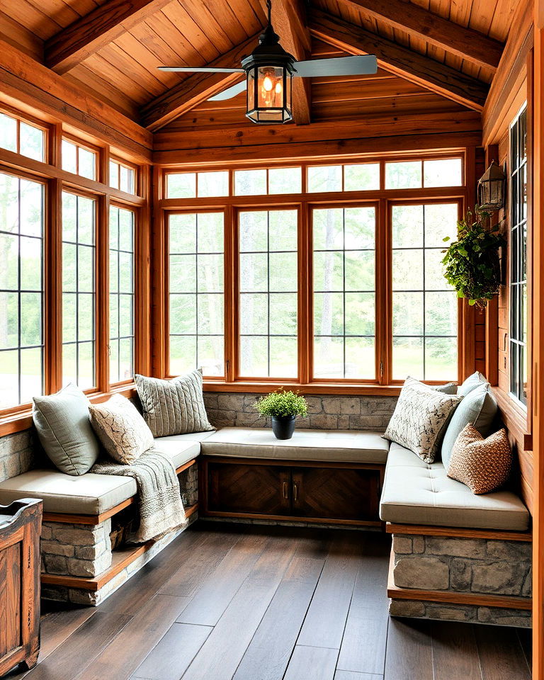 functional built in seating to add charm