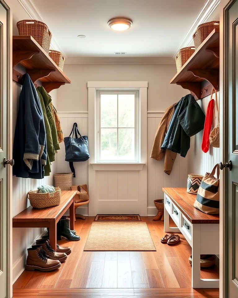 functional mudroom design