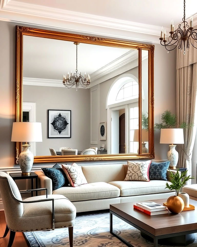 functional wall sized mirror