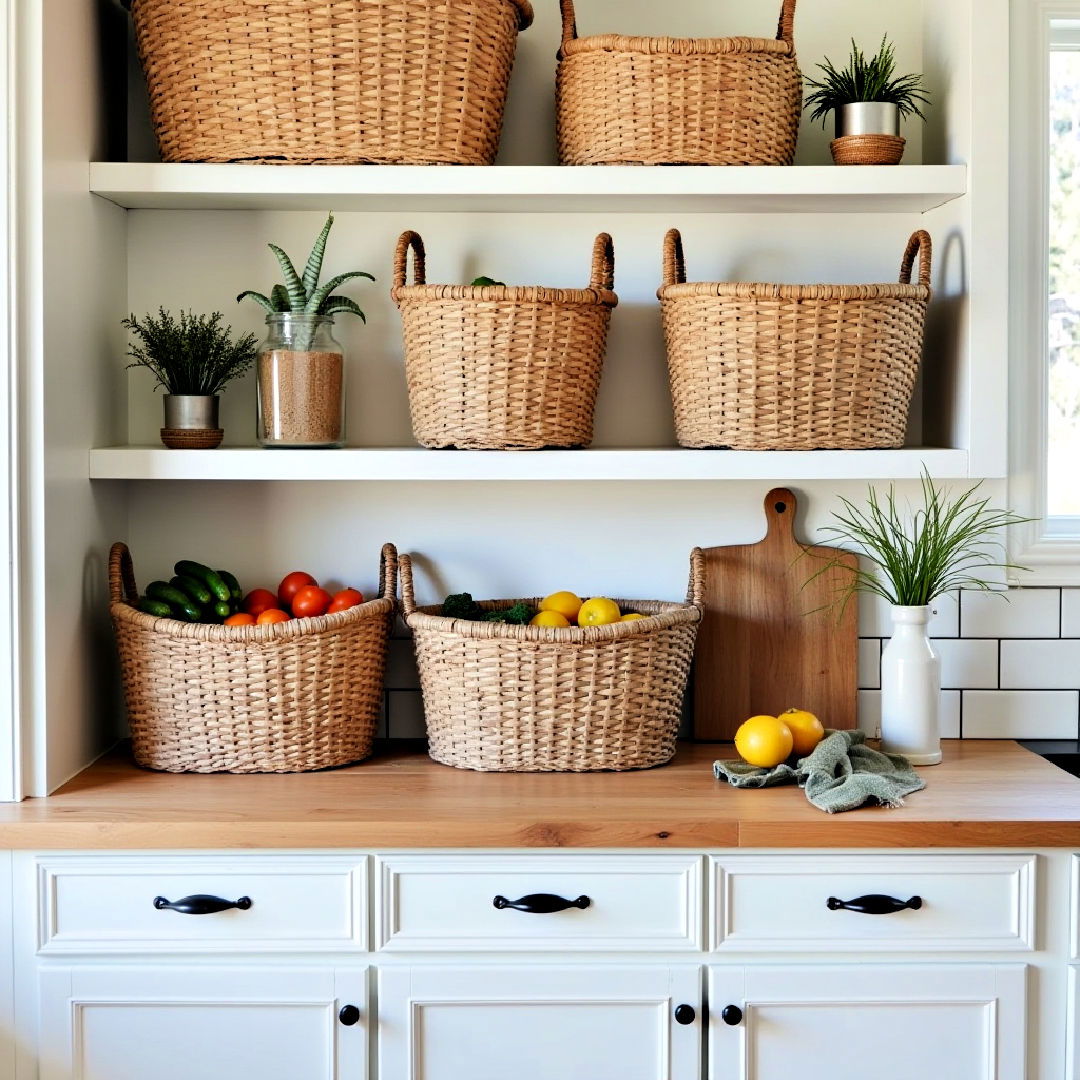 functional woven baskets