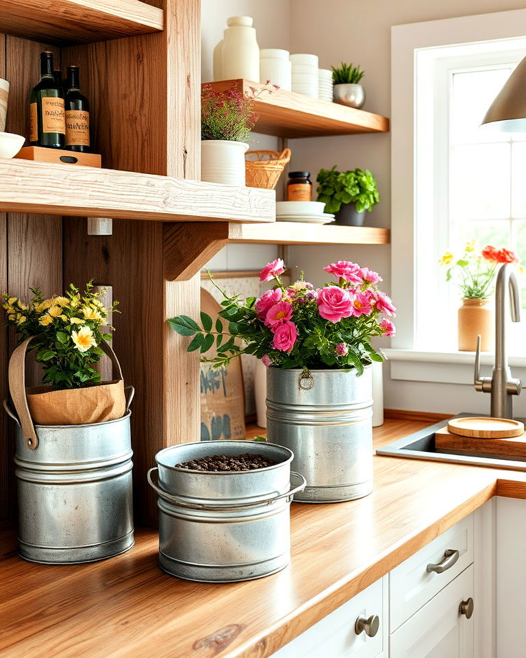 galvanized metal accents