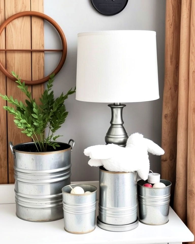 galvanized metal accents farmhouse nursery
