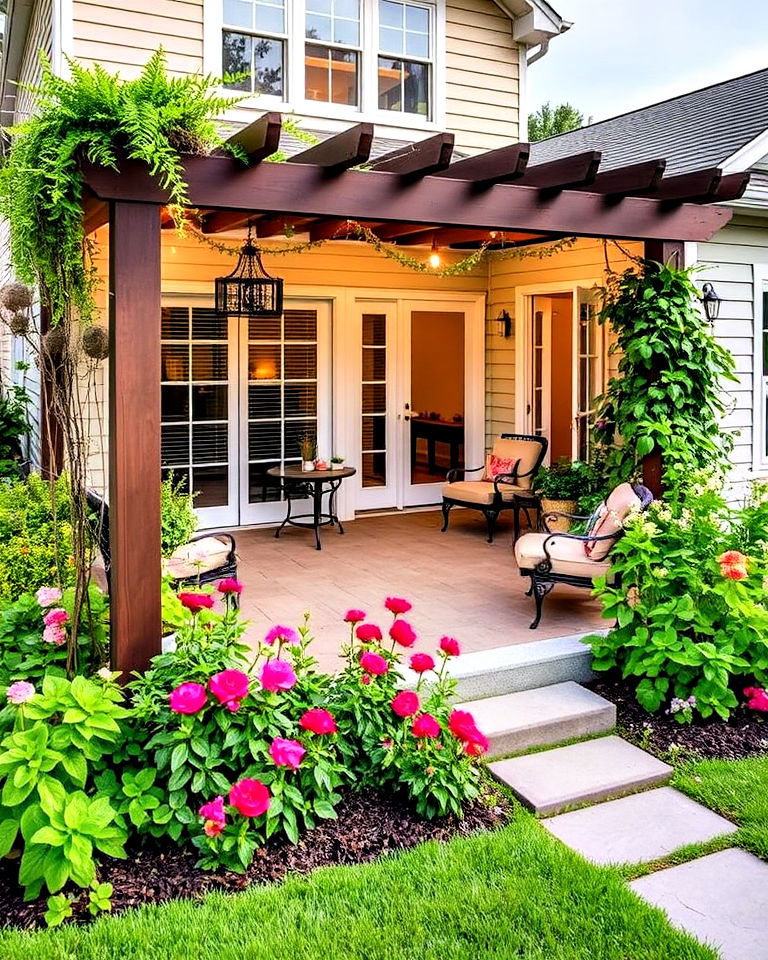 garden border patio extension