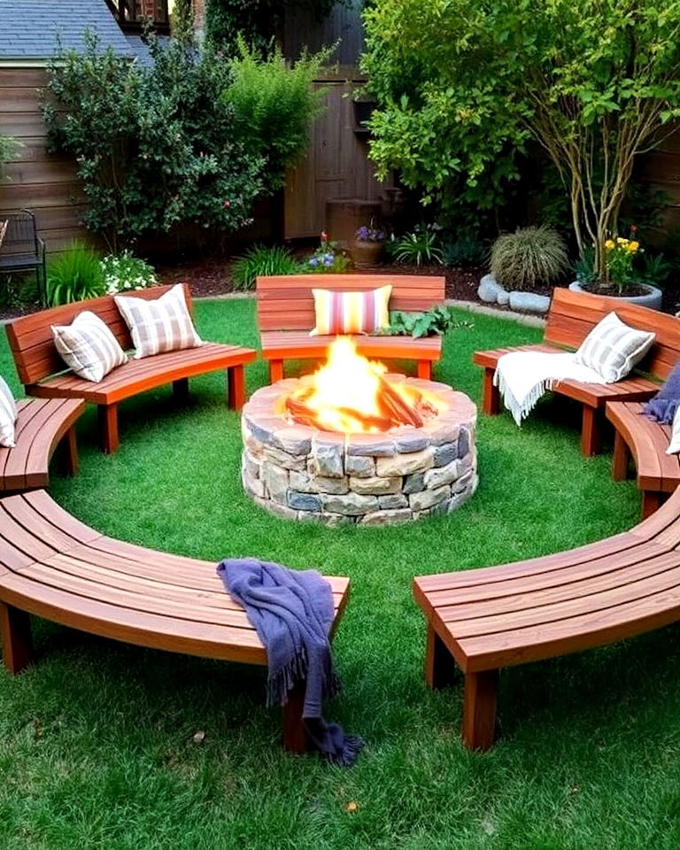garden fire pit seating