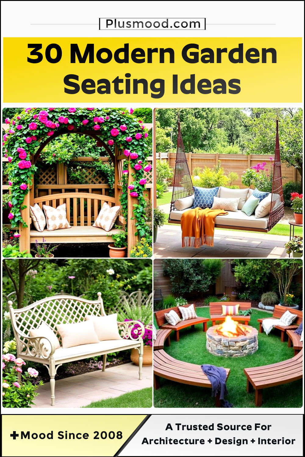 garden seating ideas and inspiration