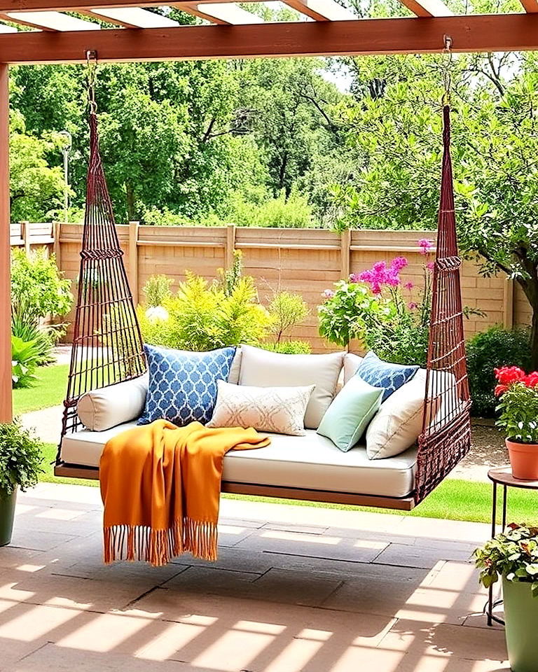 garden swing bed