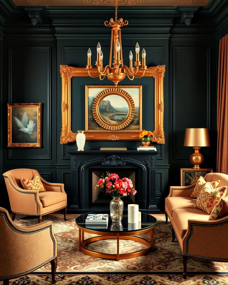 gilded details
