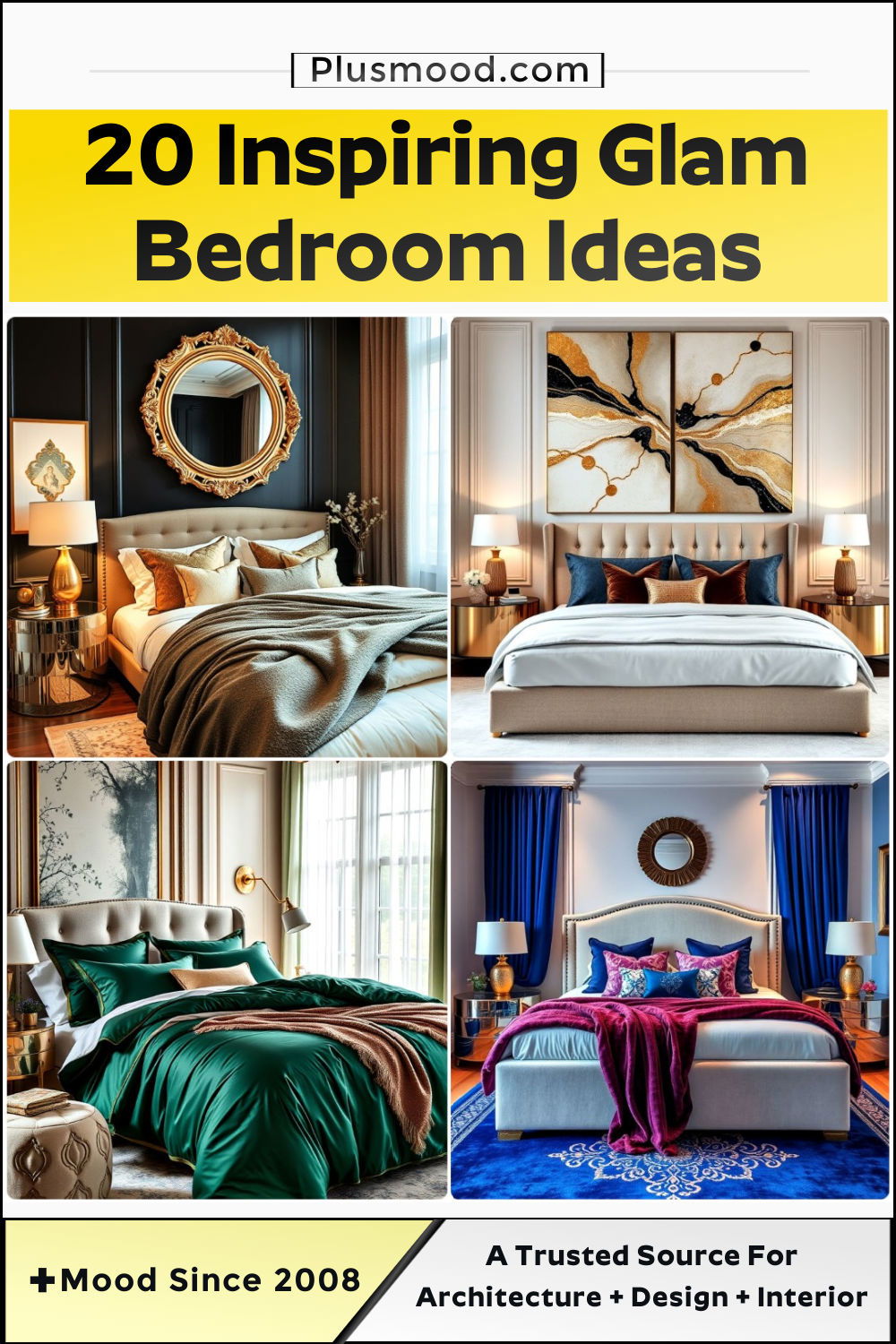 glam bedroom ideas and inspiration