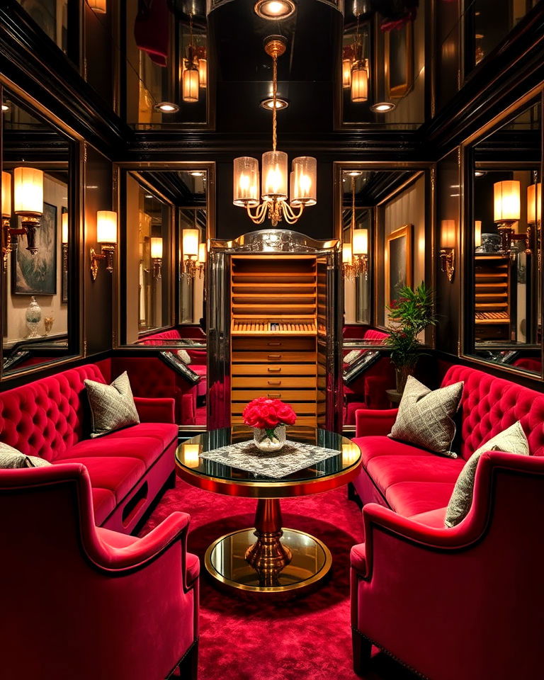 glamorous hollywood lounge