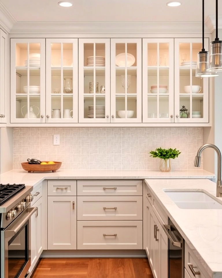 glass cabinet kitchen doors