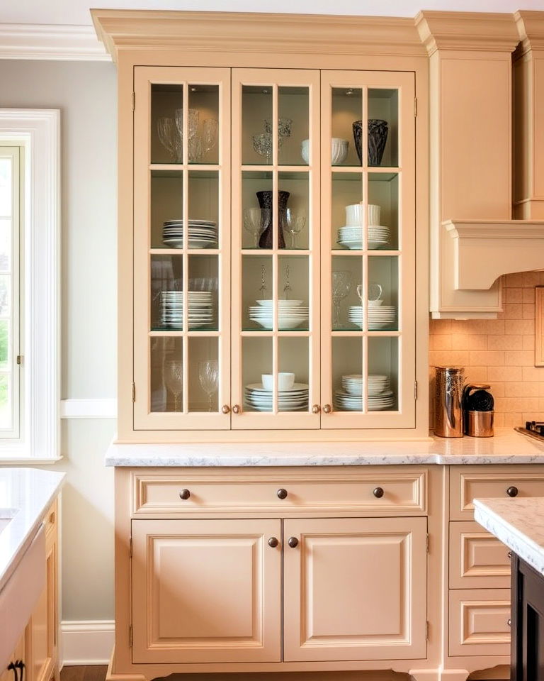 glass front cabinets