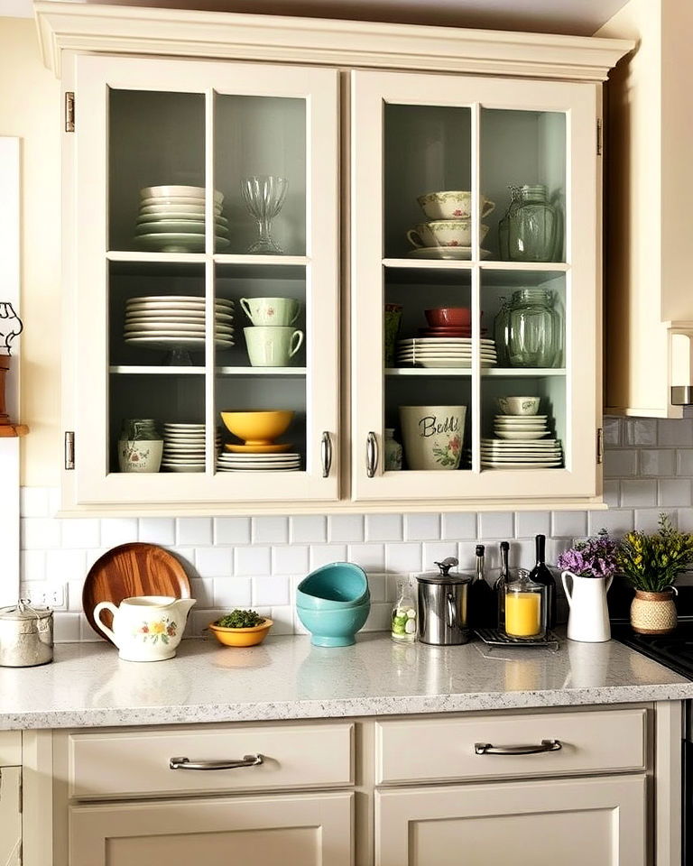 glass front cabinets