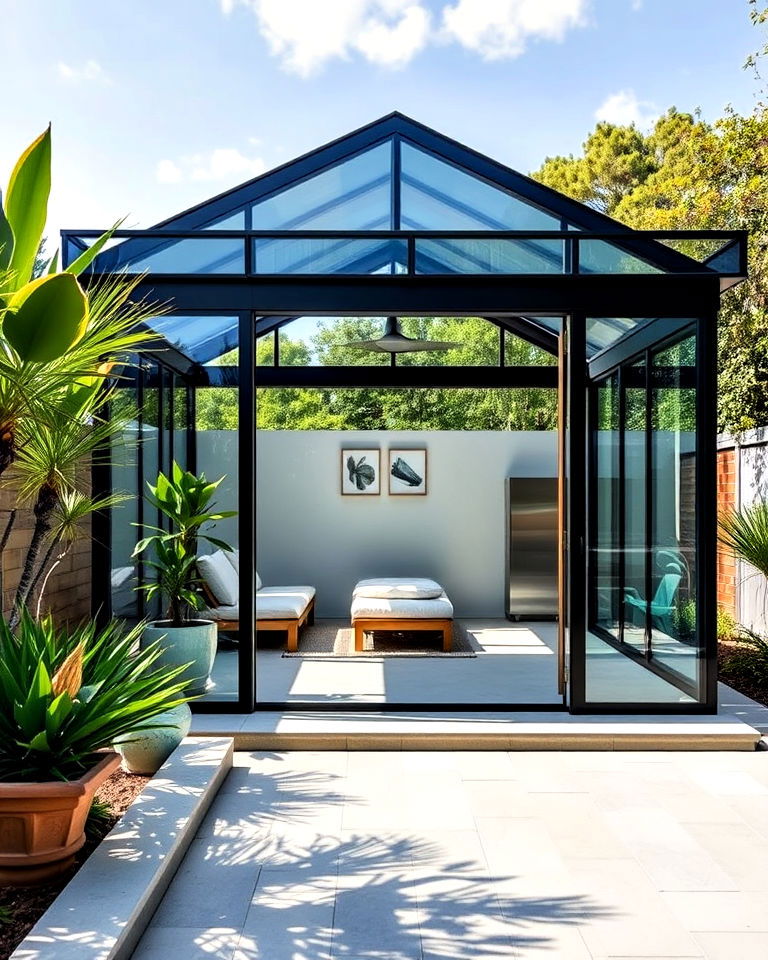 glass house shed