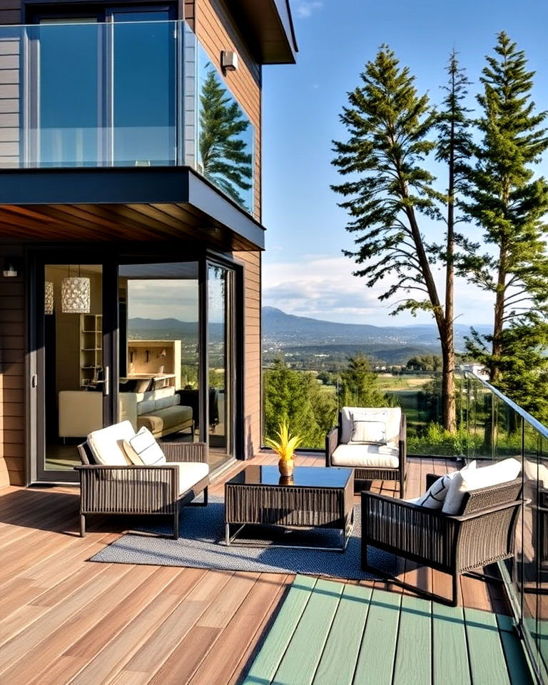 glass railing elegance