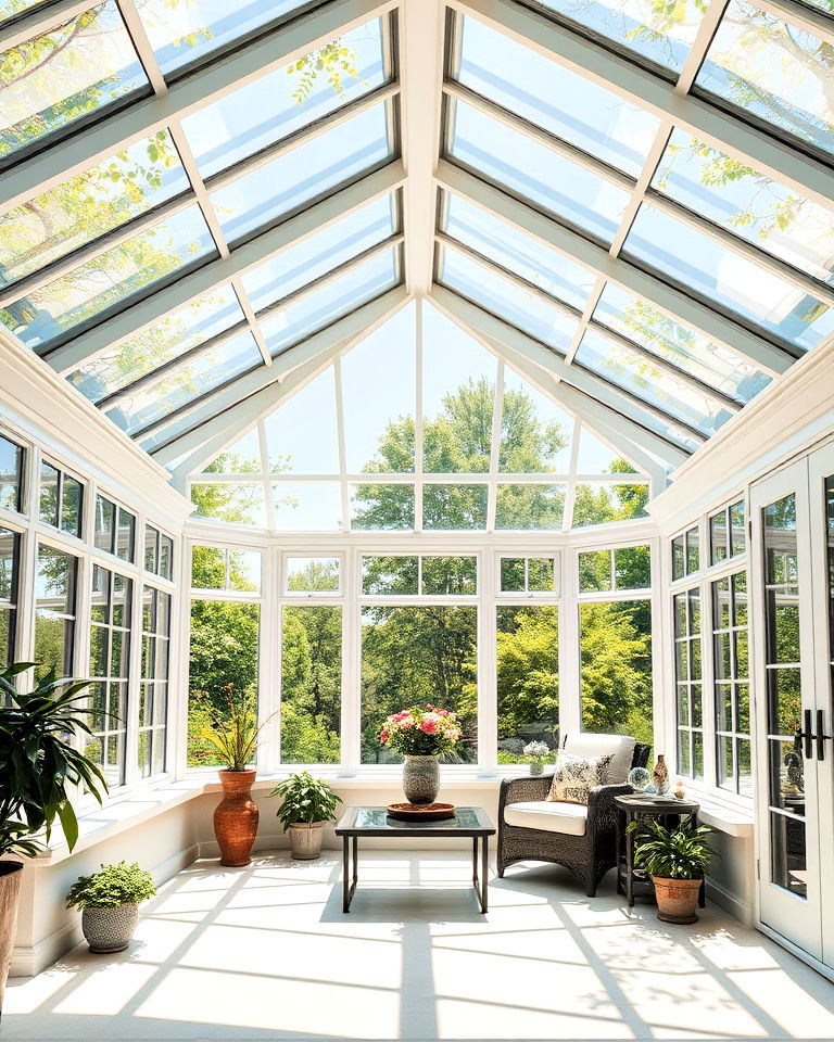 glass vaulted ceiling idea