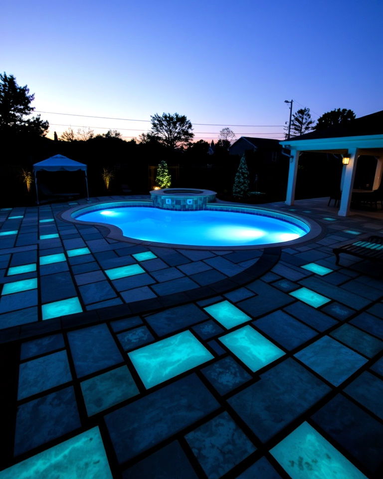 glow in the dark pavers for nighttime magic