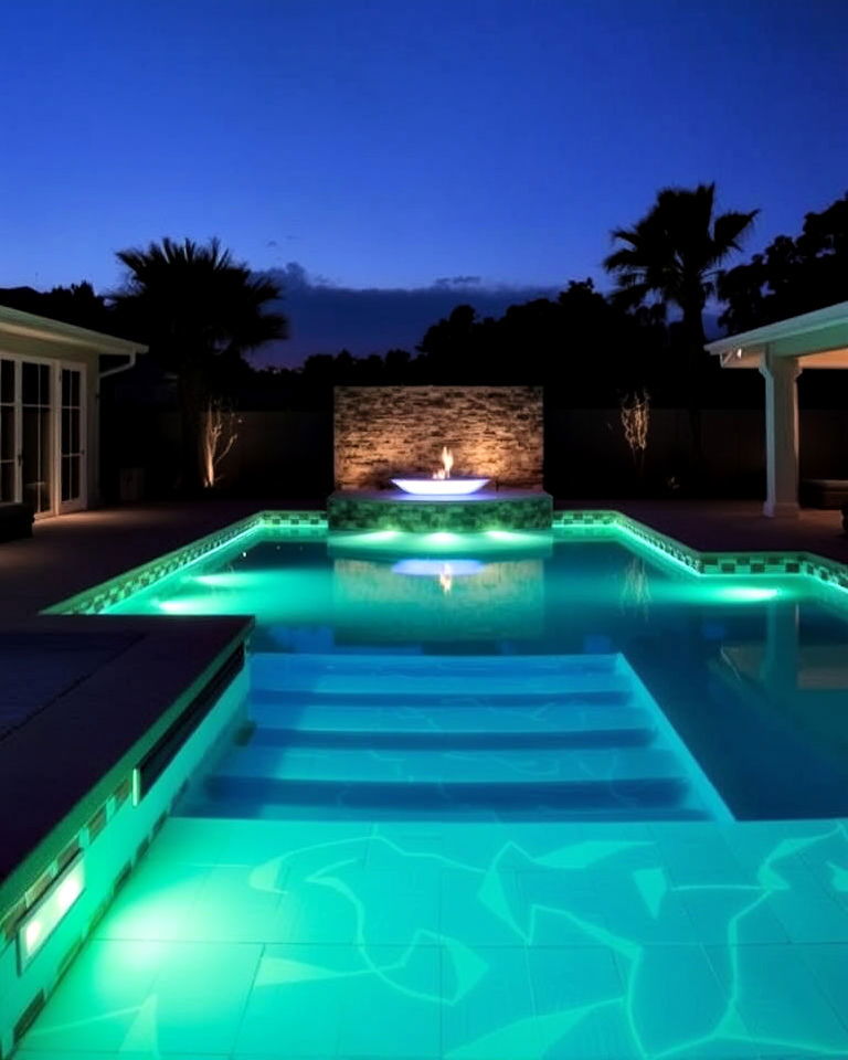 glow in the dark pool tiles for a subtle glow