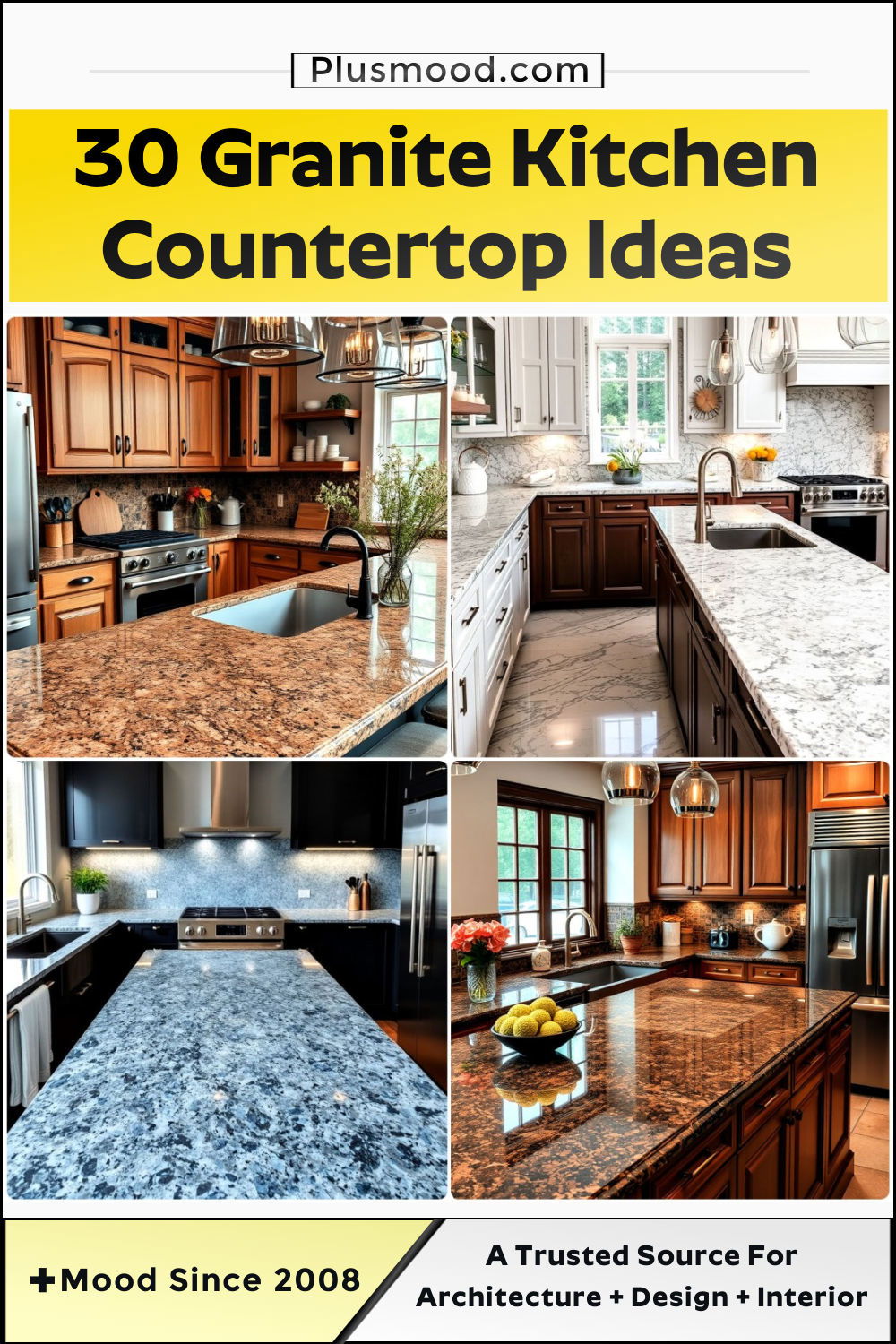 granite kitchen countertop ideas and inspiration