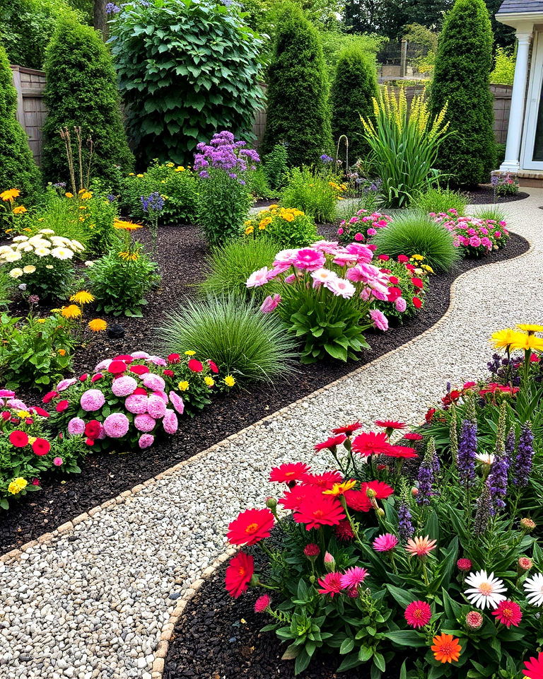 gravel border for flower beds