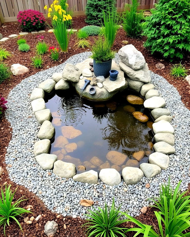 gravel pond surround
