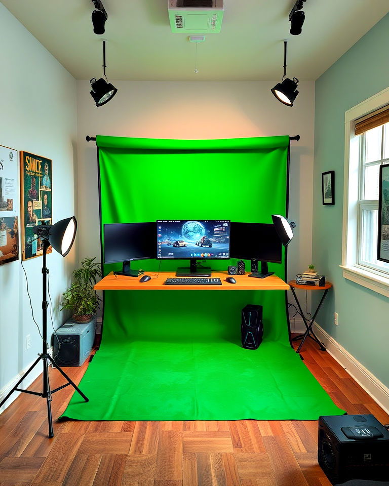 green screen setup