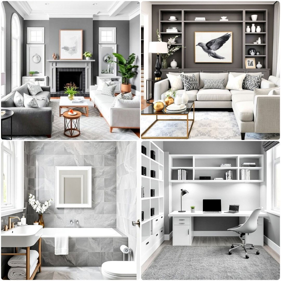 25 Grey and White House Interior Design Ideas To Copy